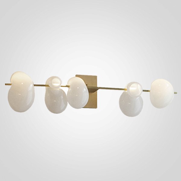 Бра White glass trap 5 Wall Lamp by ImperiumLoft
