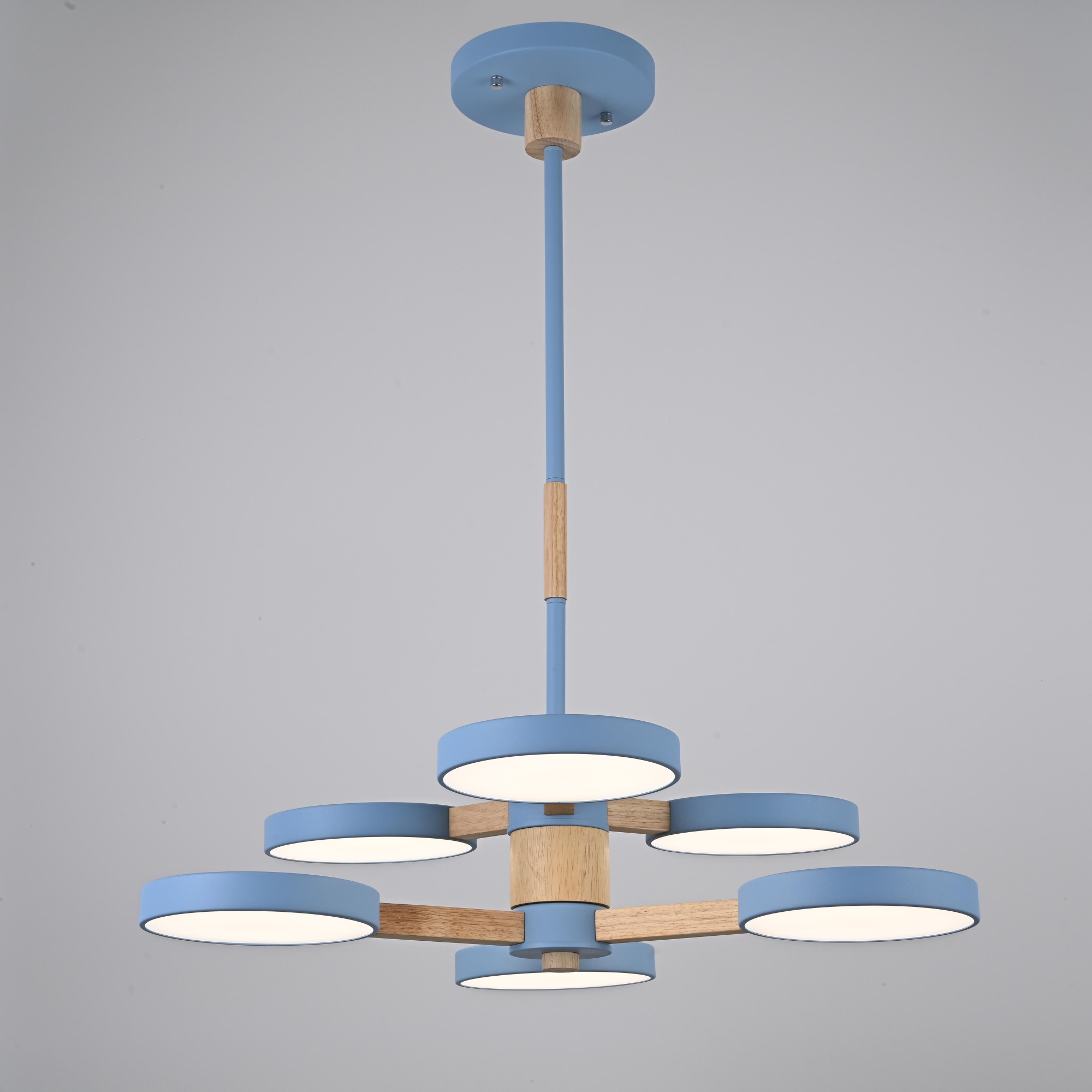 Подвесная люстра TURNA DBL L6 Blue by ImperiumLoft