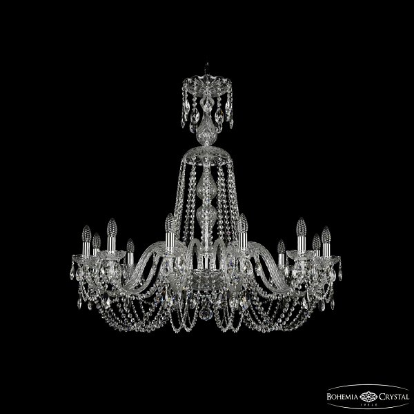 Люстра хрустальная 1402/12/360/XL-95 Ni