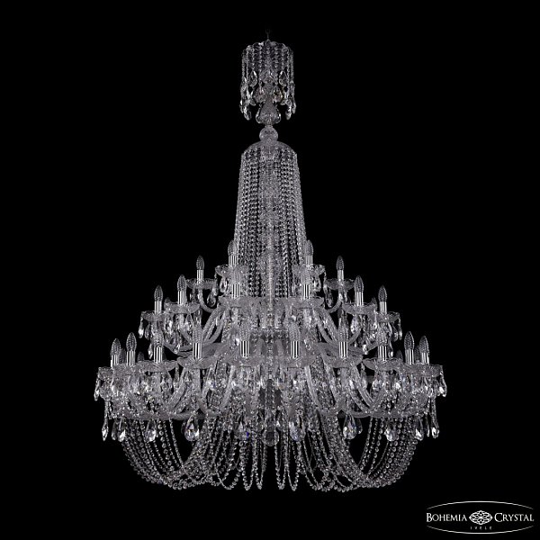 Люстра хрустальная 1402/24+12+6/460/XL-176/2d Ni