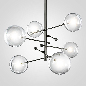 Подвесной светильник ImperiumLoft Globe Mobile 6 black KG0835P-6 black by ImperiumLoft