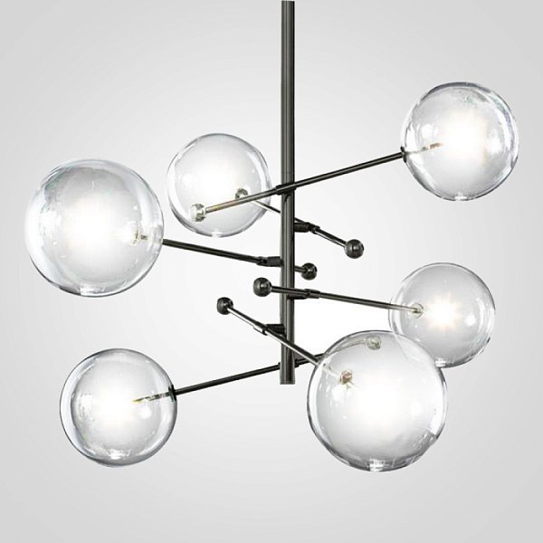 Подвесной светильник ImperiumLoft Globe Mobile 6 black KG0835P-6 black by ImperiumLoft