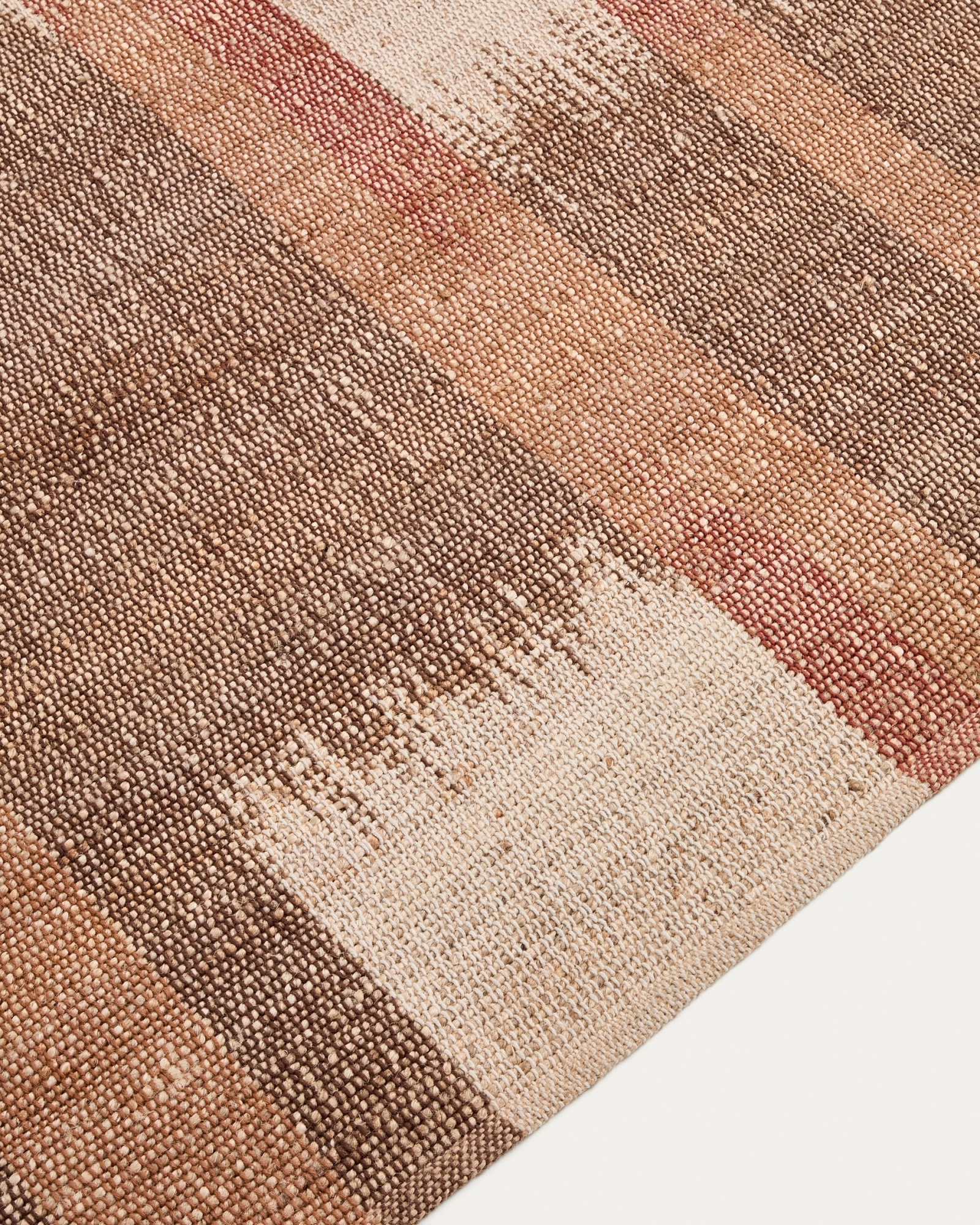 Джутовый ковер Domira с разноцветным узором икат, 200 x 300 см La Forma 481425