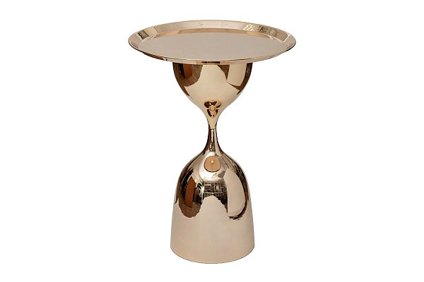 Журнальный столик металлический золотой Garda Decor 2KF111002