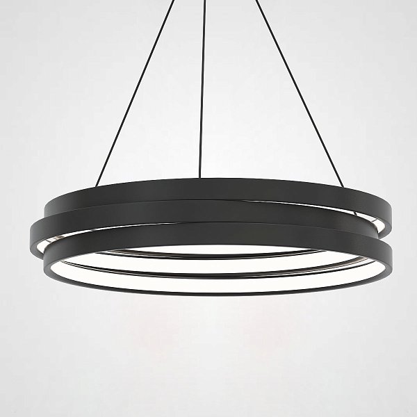 Подвесной кольцевой светильник GALO  D78,5 Black by ImperiumLoft