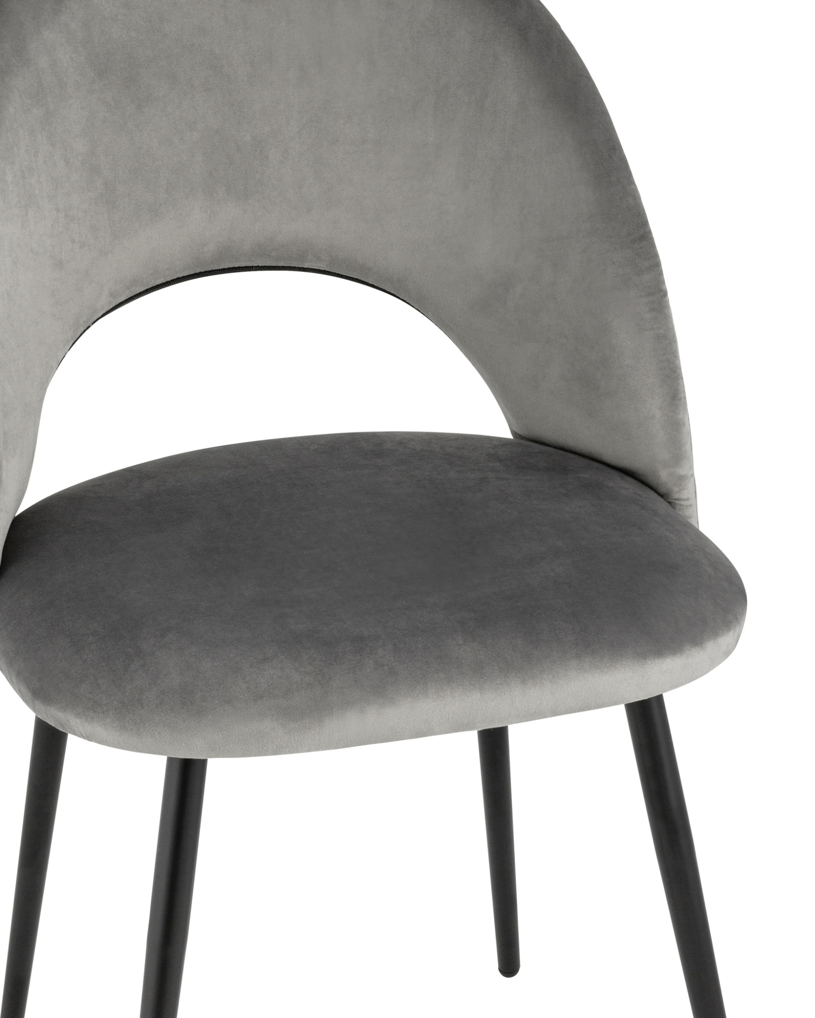 Стул Меган NEW велюр с ромбами серый Stool Group