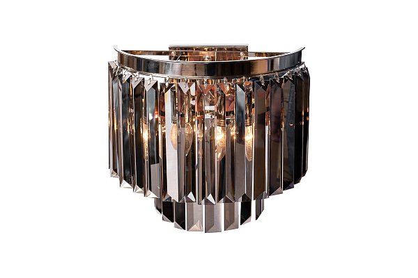 Бра настенное из дымчатого стекла Garda Decor 15-B6901-2NI