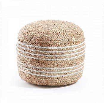 Пуф Samy натурально-белый La Forma (ex Julia Grup)