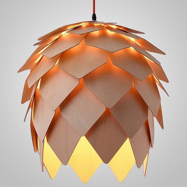 Подвесной Светильник Crimea Pine Cone Natural Wood D20 By Imperiumloft