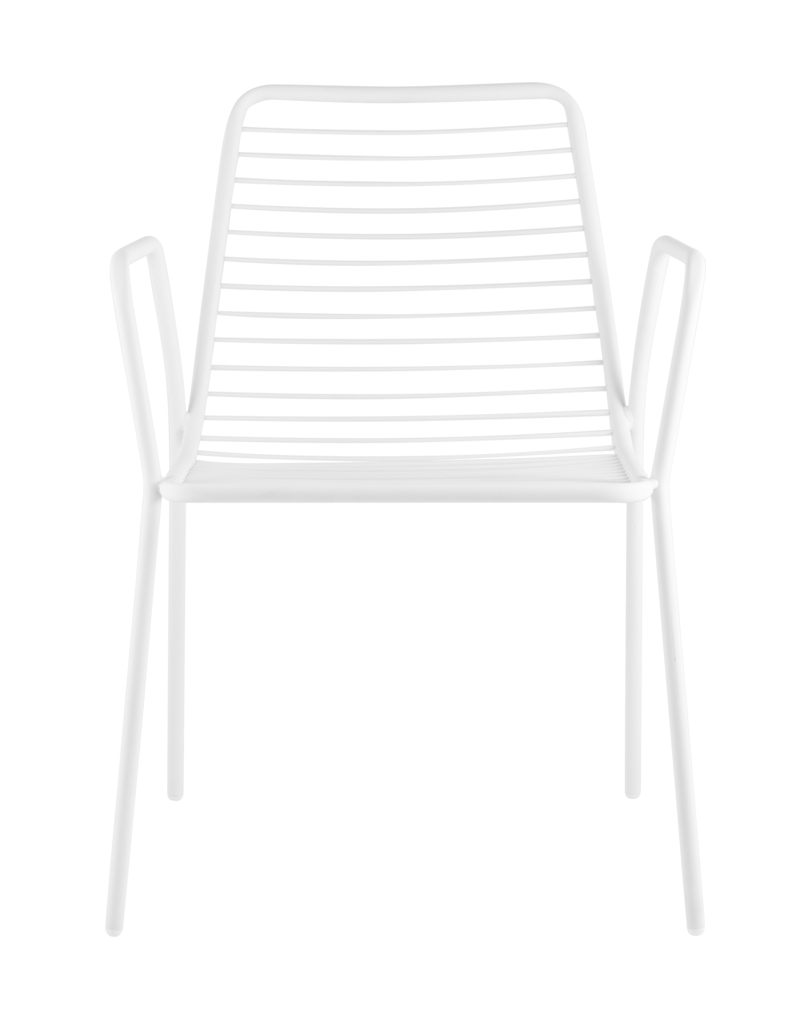 Стул с подлокотниками Дели металл белый Stool Group