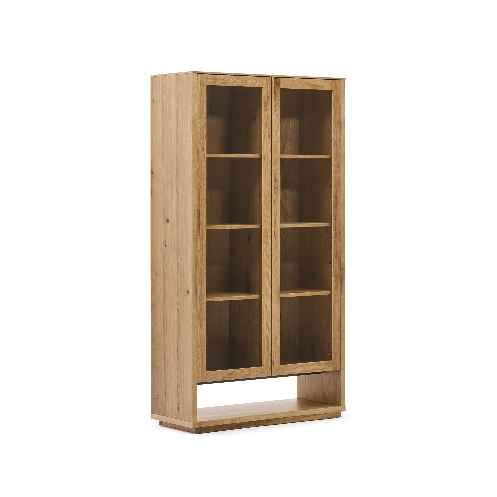 Alguema Витрина из дубового шпона с натуральной отделкой 100 x 185 см La Forma (ex Julia Grup)