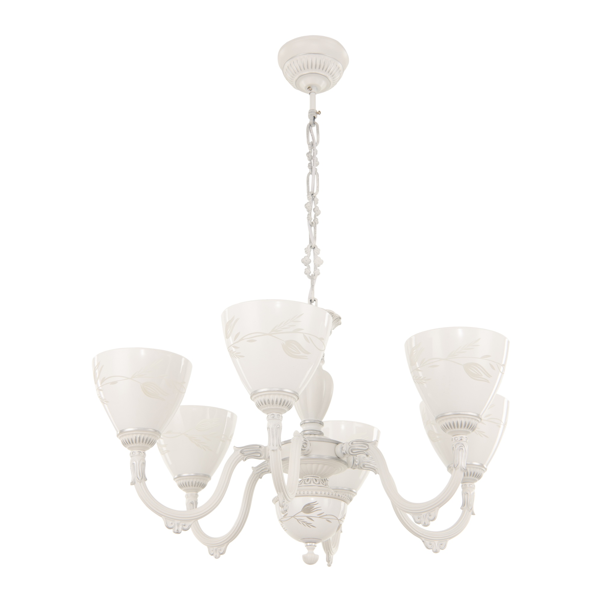 Люстра с плафонами 347837/6 WT+SL Arte Milano