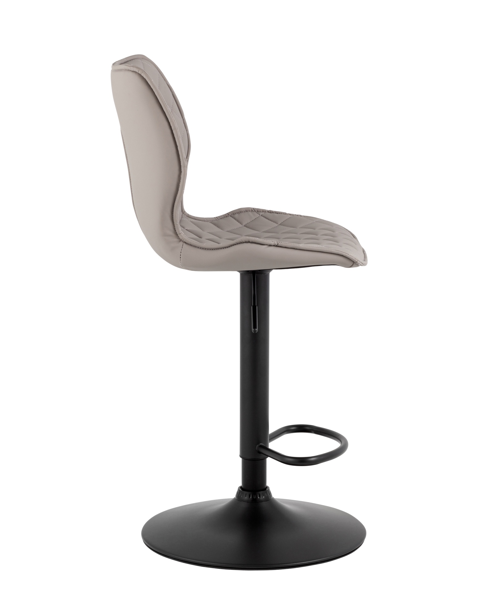 Стул барный Dome экокожа серый Stool Group