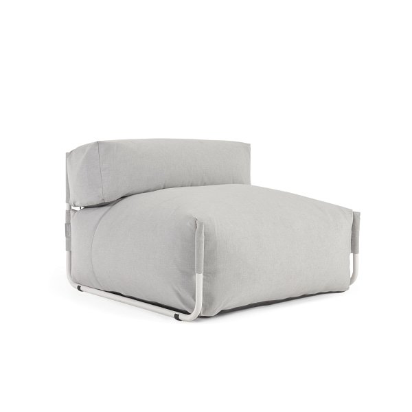 Square пуф квадратный со спинкой 101 x 101 см, светло-серый, для садового модульного дивана La Forma 118656