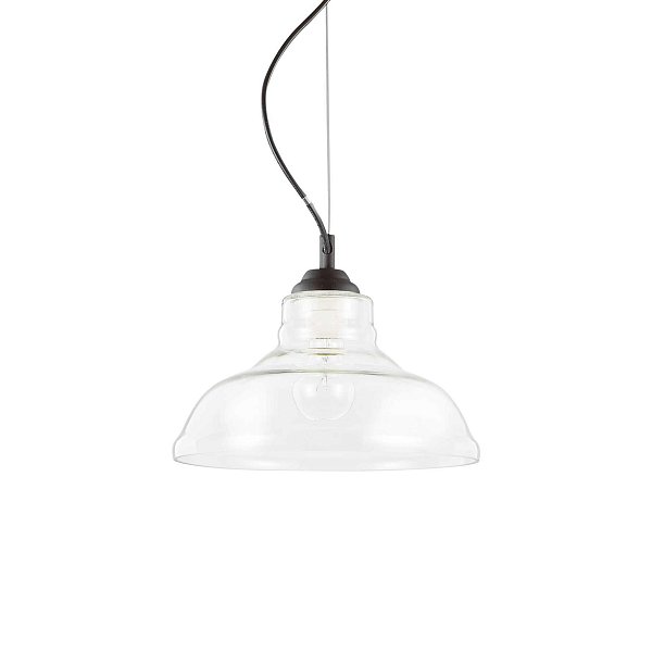 Потолочный светильник Ideal Lux BISTRO' SP1 PLATE TRASPARENTE 112336