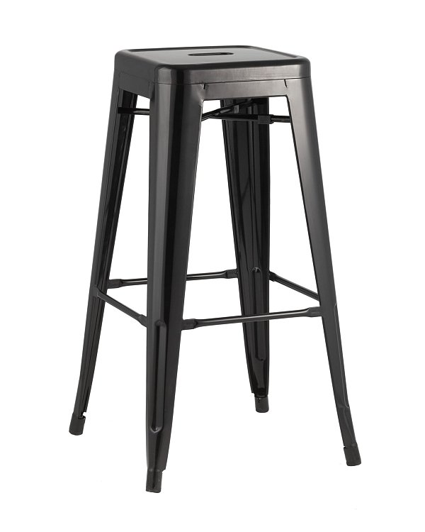 Стул барный TOLIX черный глянцевый Stool Group