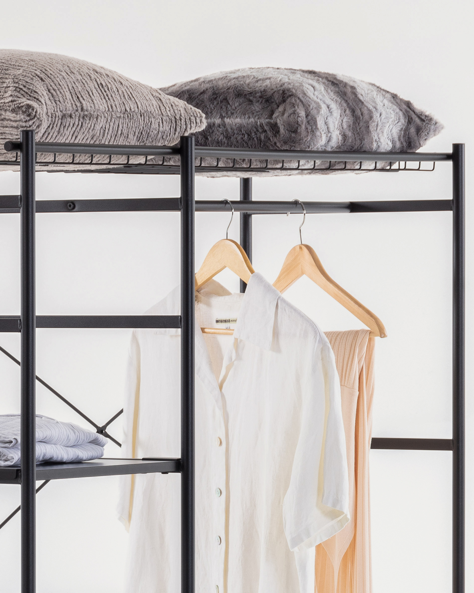 Стеллаж Storn 120x164,5 черный металл La Forma 69069