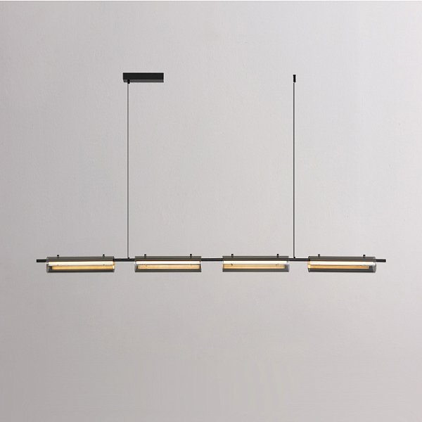 Реечный, рядный светильник SIMER LONG L168 Black by ImperiumLoft