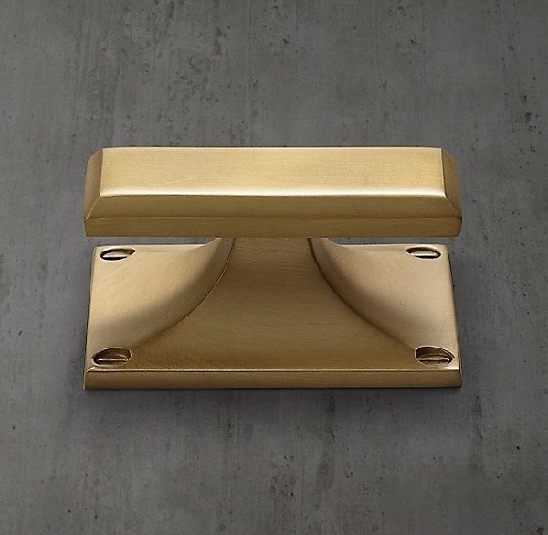 Ручка-кнопка Restoration Hardware Marais Small Lac.Burnished Brass
