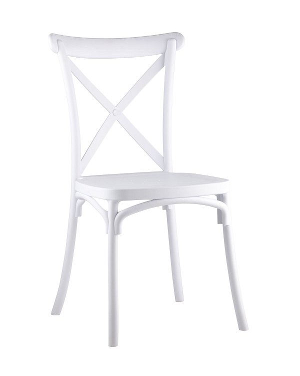 Стул Кроссбэк пластиковый белый Stool Group