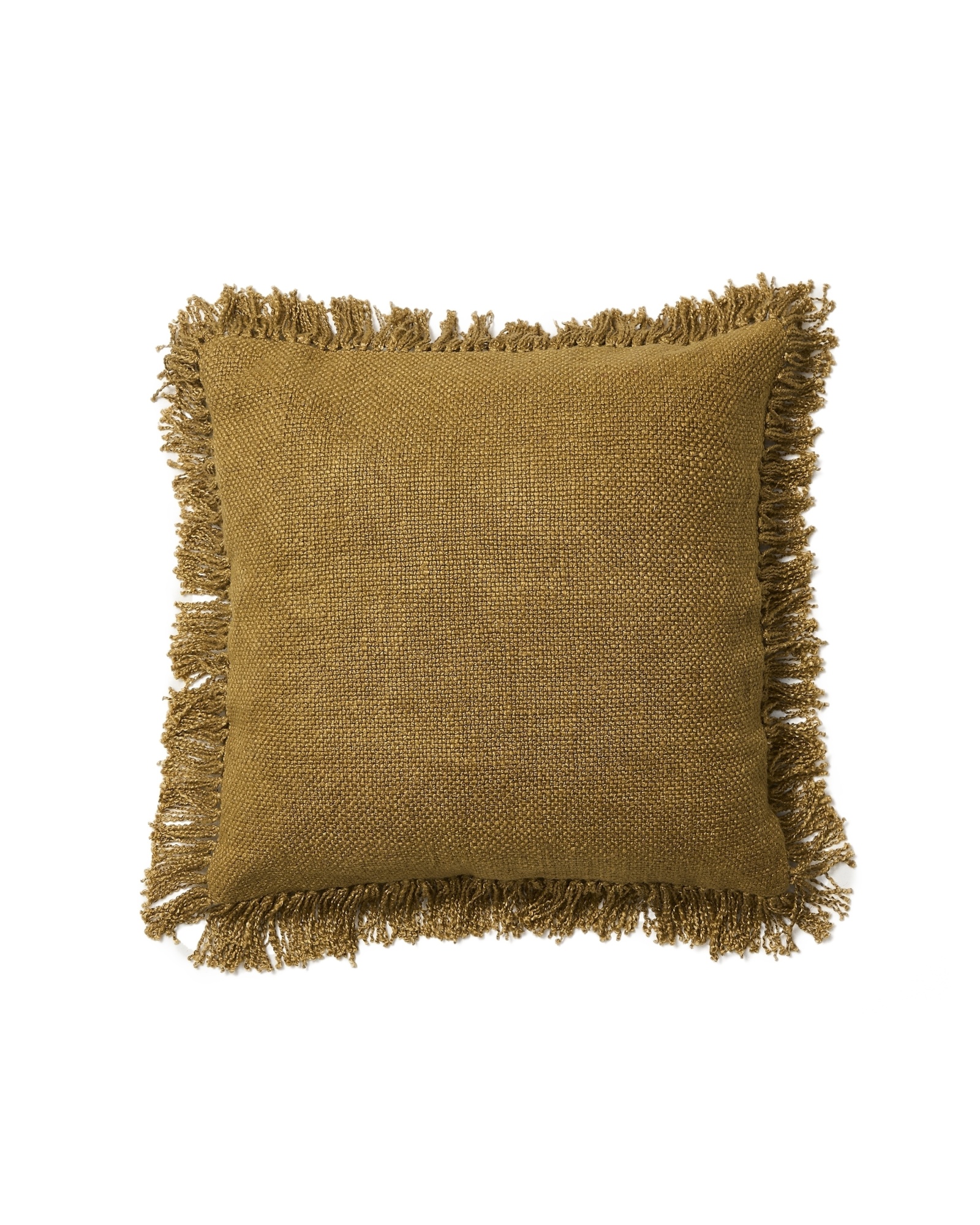 Чехол для подушки Isel из шенилла горчичного цвета с бахромой 50 x 50 см La Forma (ex Julia Grup)