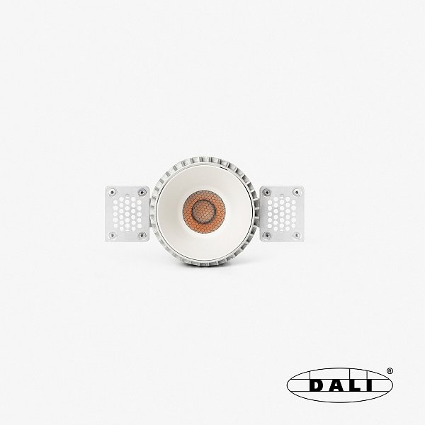 Tulipa Белый встраиваемый даунлайт без рамки 10W 55° 2700K CRI90 DALI Faro
