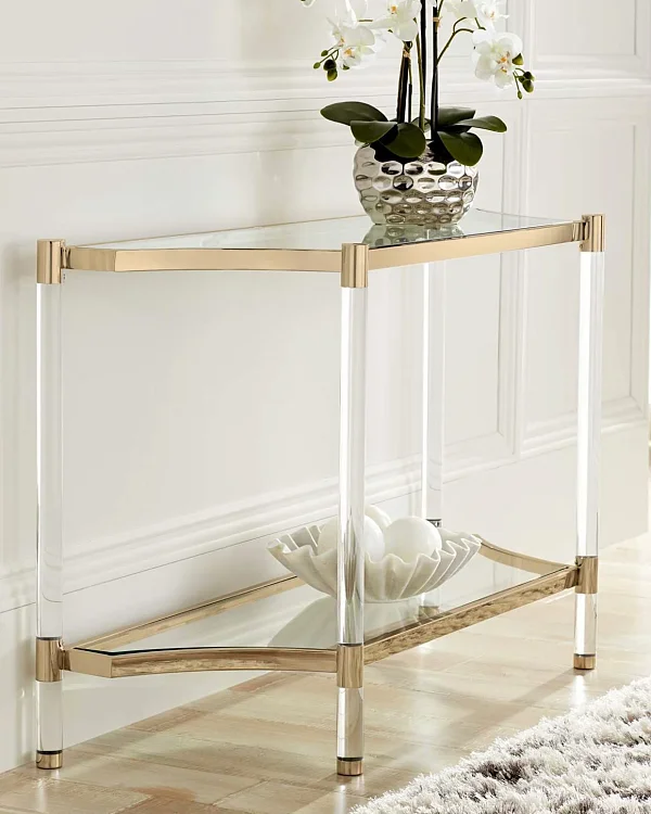 Золотая консоль Хастингтон Louvre Home LHFCT014RJ