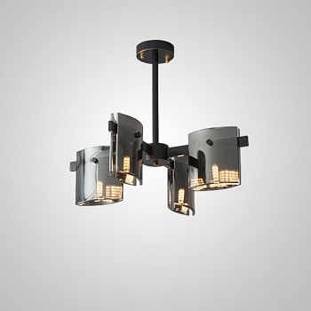 Потолочная люстра JANICE CH L4 Black by ImperiumLoft