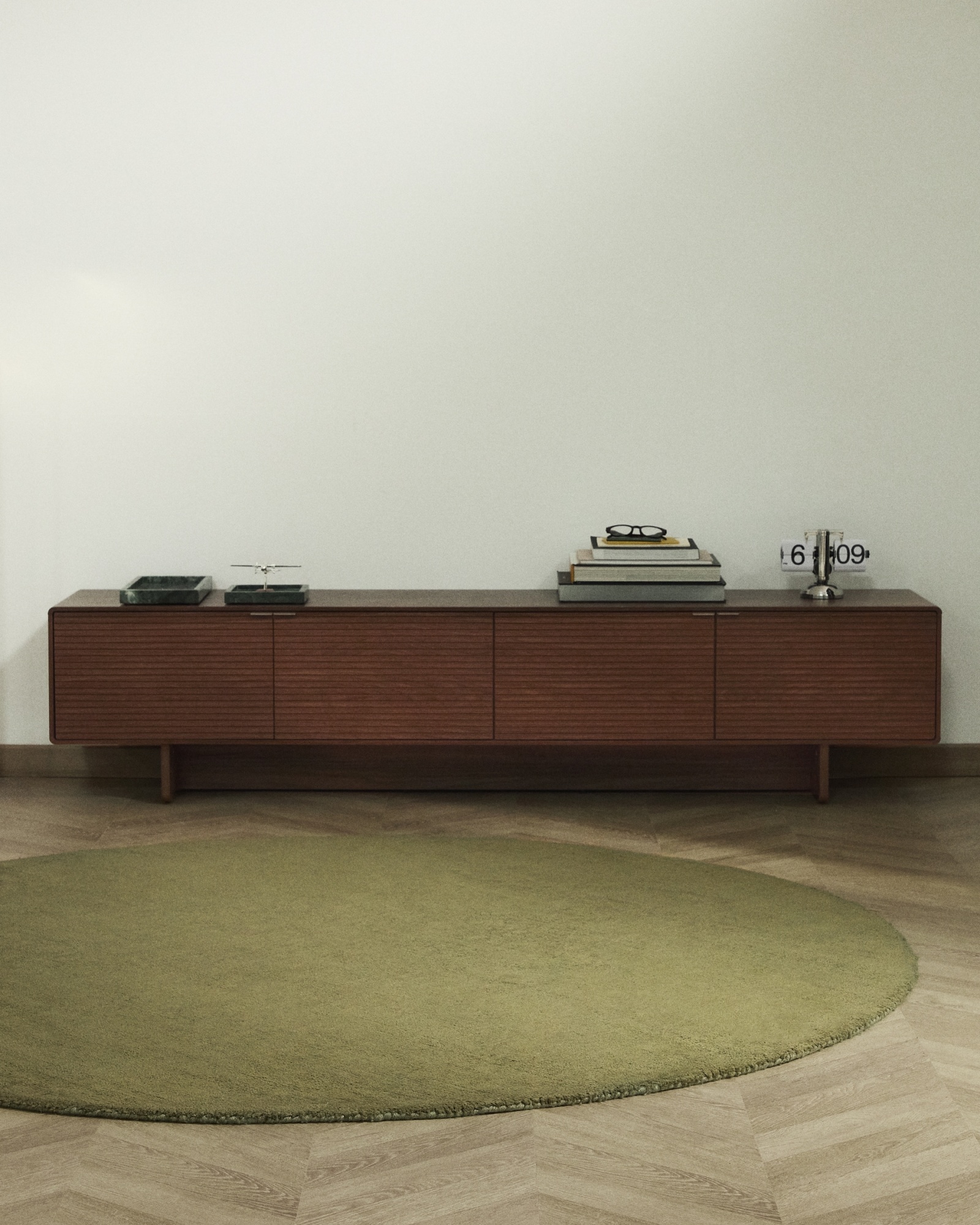 Empuries Круглый зеленый ковер Ø200 см La Forma (ex Julia Grup)