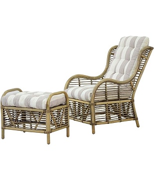 Кресло с банкеткой Glasar 44904