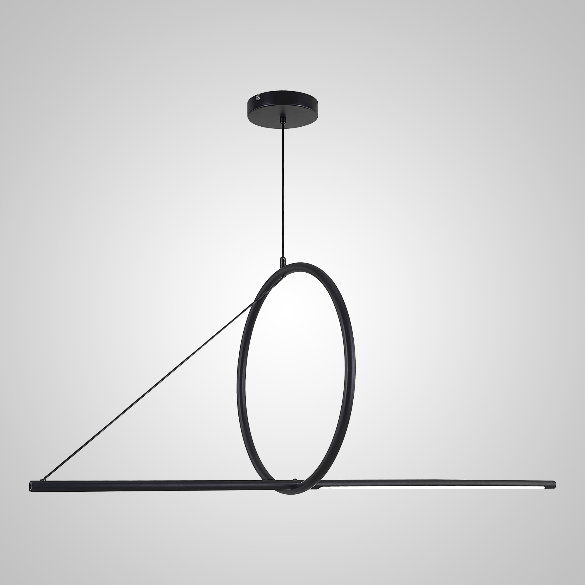Подвесной Светильник Suspension Cercle Et Trait – Graphite Satine L120 By Imperiumloft
