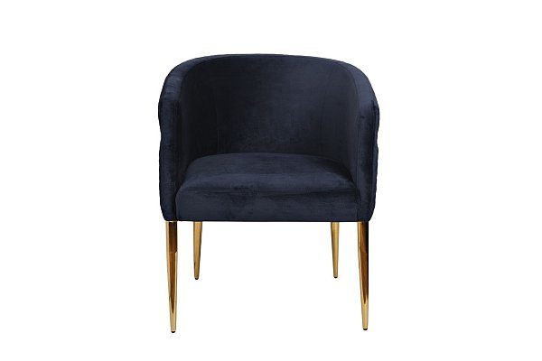 Стул велюровый синий/золото Garda Decor GY-AC8200GOLD-B
