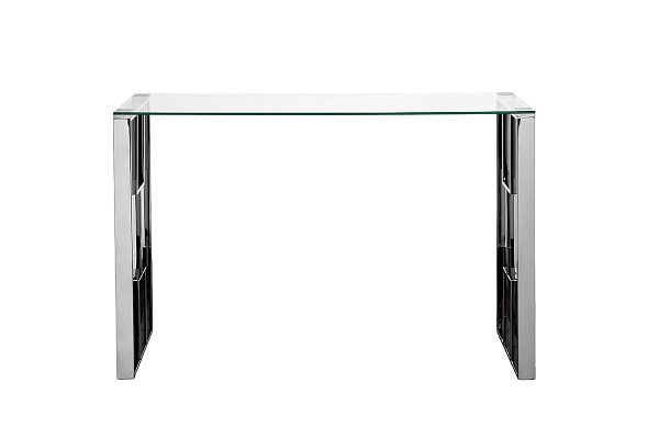 Консоль прозрачное стекло/хром Garda Decor 47ED-08200