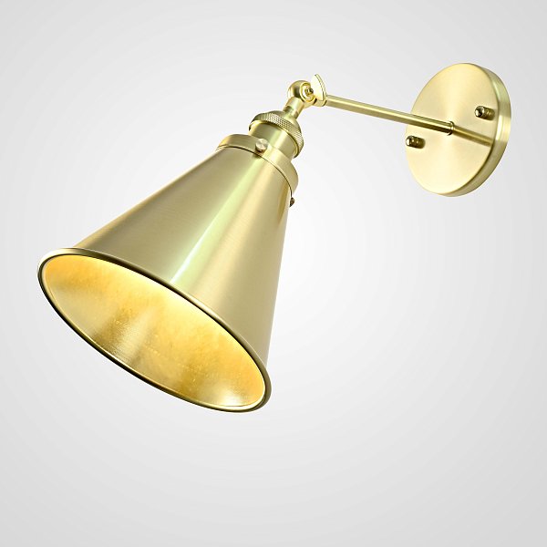 Бра Cone 20Th C.factory Filament Gold Ii By Imperiumloft