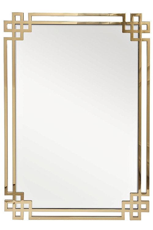 Зеркало прямоугольное в золотой раме Garda Decor KFE1270