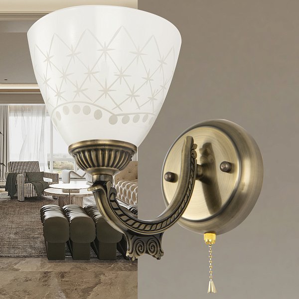 Бра с плафонами 343837/1W AB Arte Milano