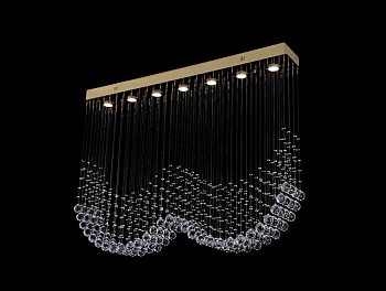 Каскадная люстра Newport 8407/PL gold