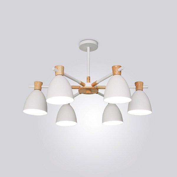 Потолочная люстра FOLKE 6 White by ImperiumLoft