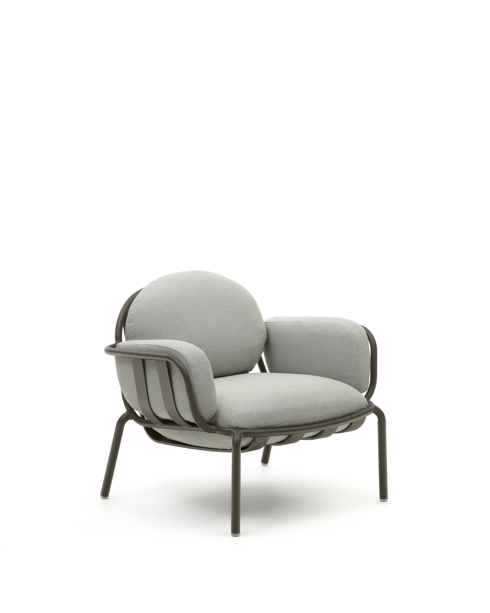 Садовое кресло Joncols серое с зеленой алюминиевой отделкой La Forma 459043