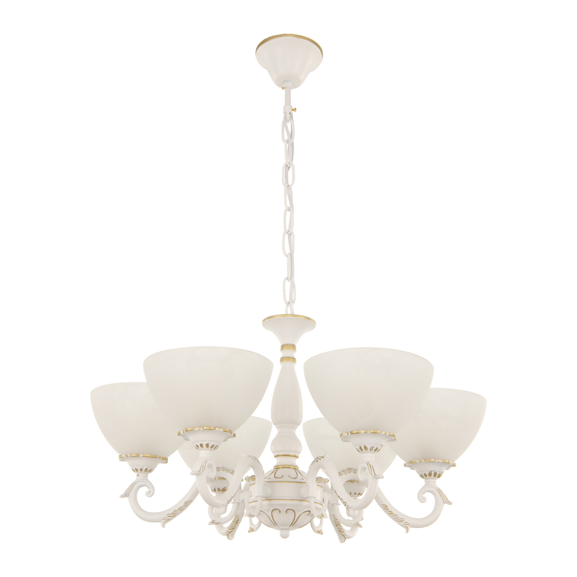 Люстра с плафонами 340518/6 WT+G Arte Milano