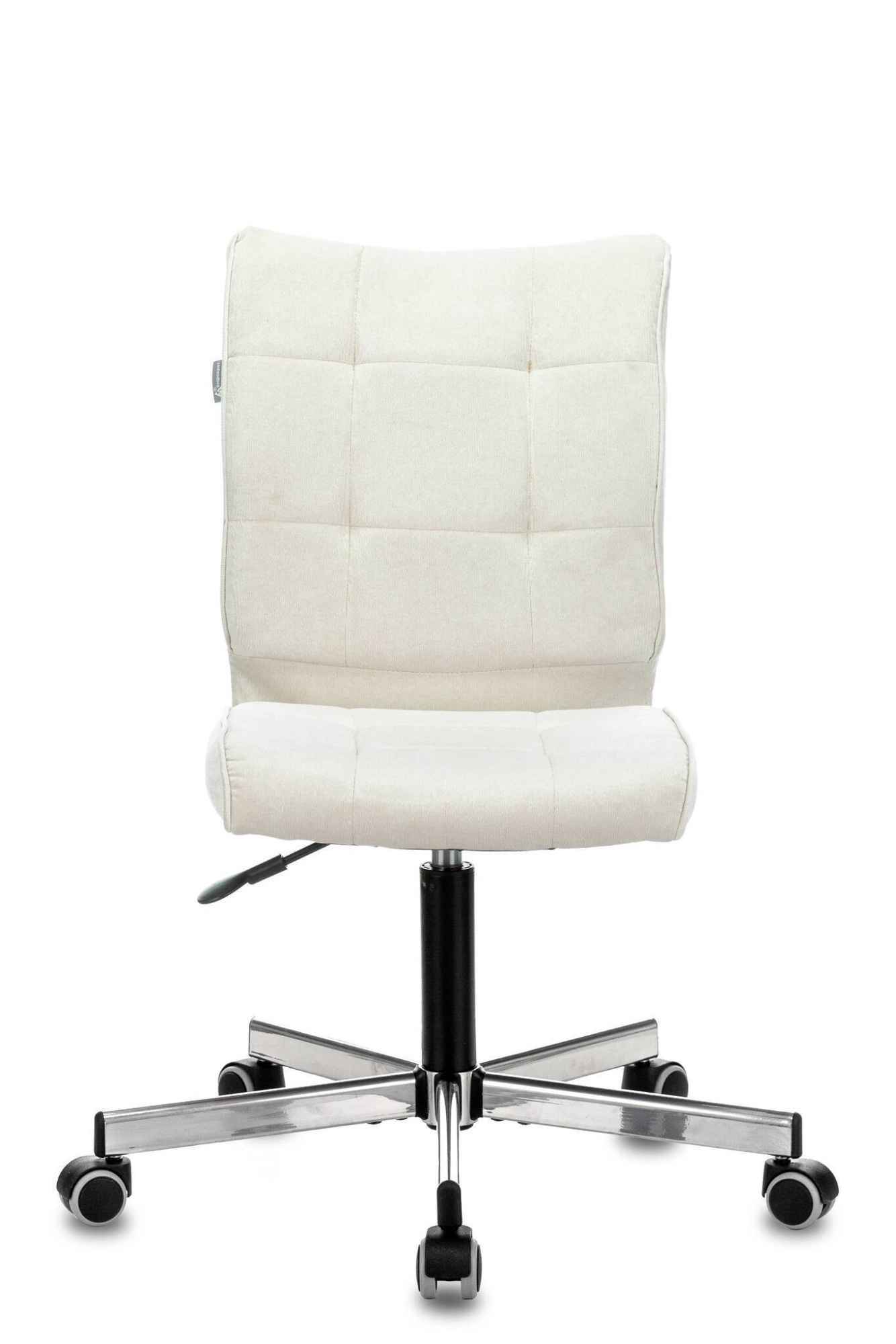 Кресло Бюрократ CH-330M/VELV20 без подлокотников молочный Velvet 20 крестовина металл Stool Group