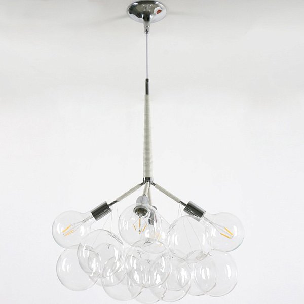 Подвесной светильник LOVELY BUBBLE CHANDELIER FROM PELLE H70 Silver/Black by ImperiumLoft