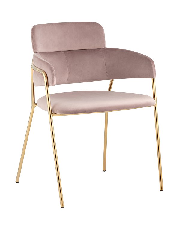 Стул Полин велюр розовый Stool Group
