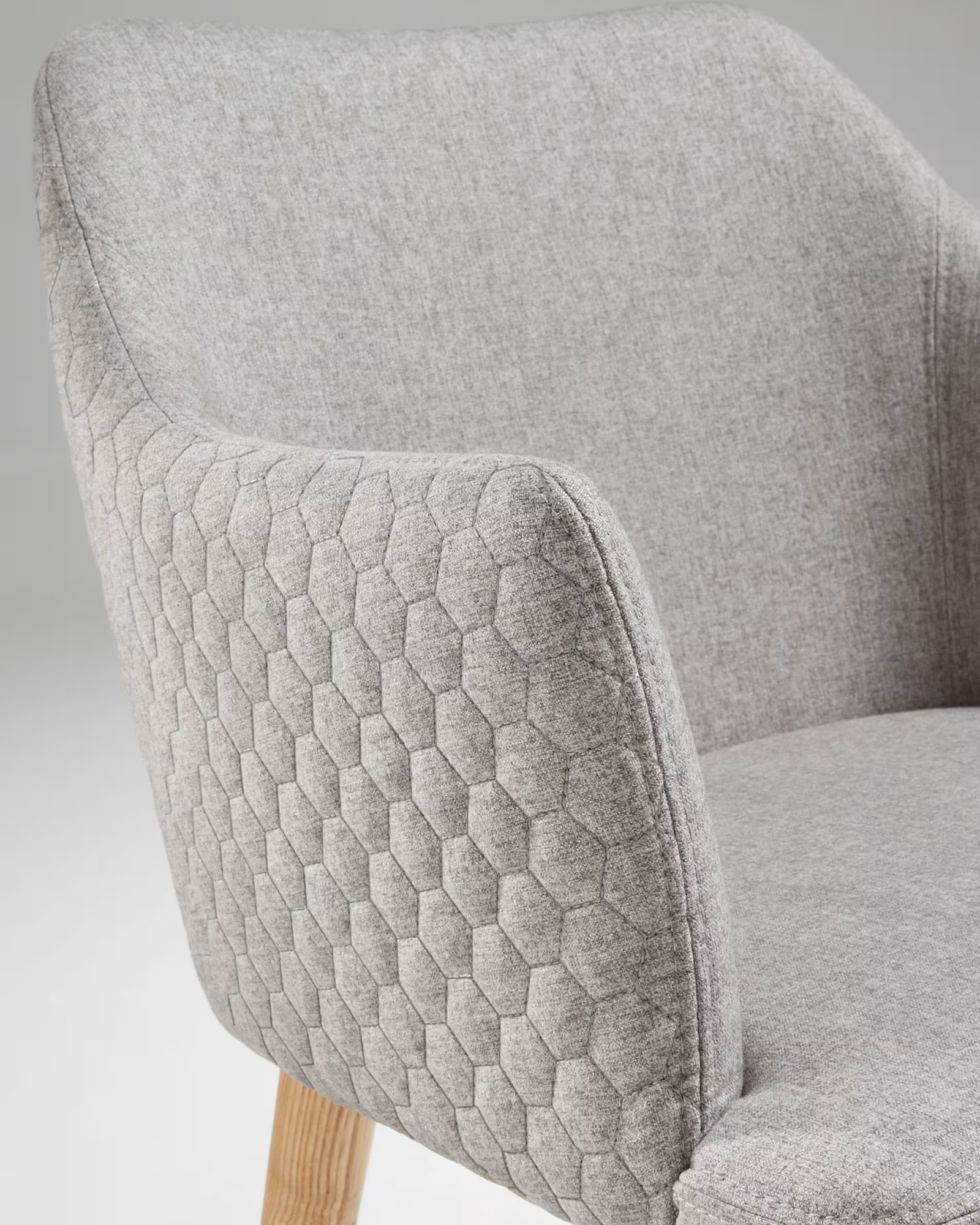 Стул Danai серый тканевый La Forma 49368