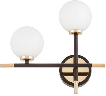 Настенный светильник Lumina Deco LDW 6033N-2 BK+FGD