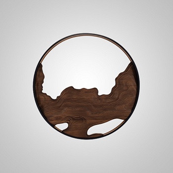 Настенный светильник ARNAR D81,5 Walnut by ImperiumLoft