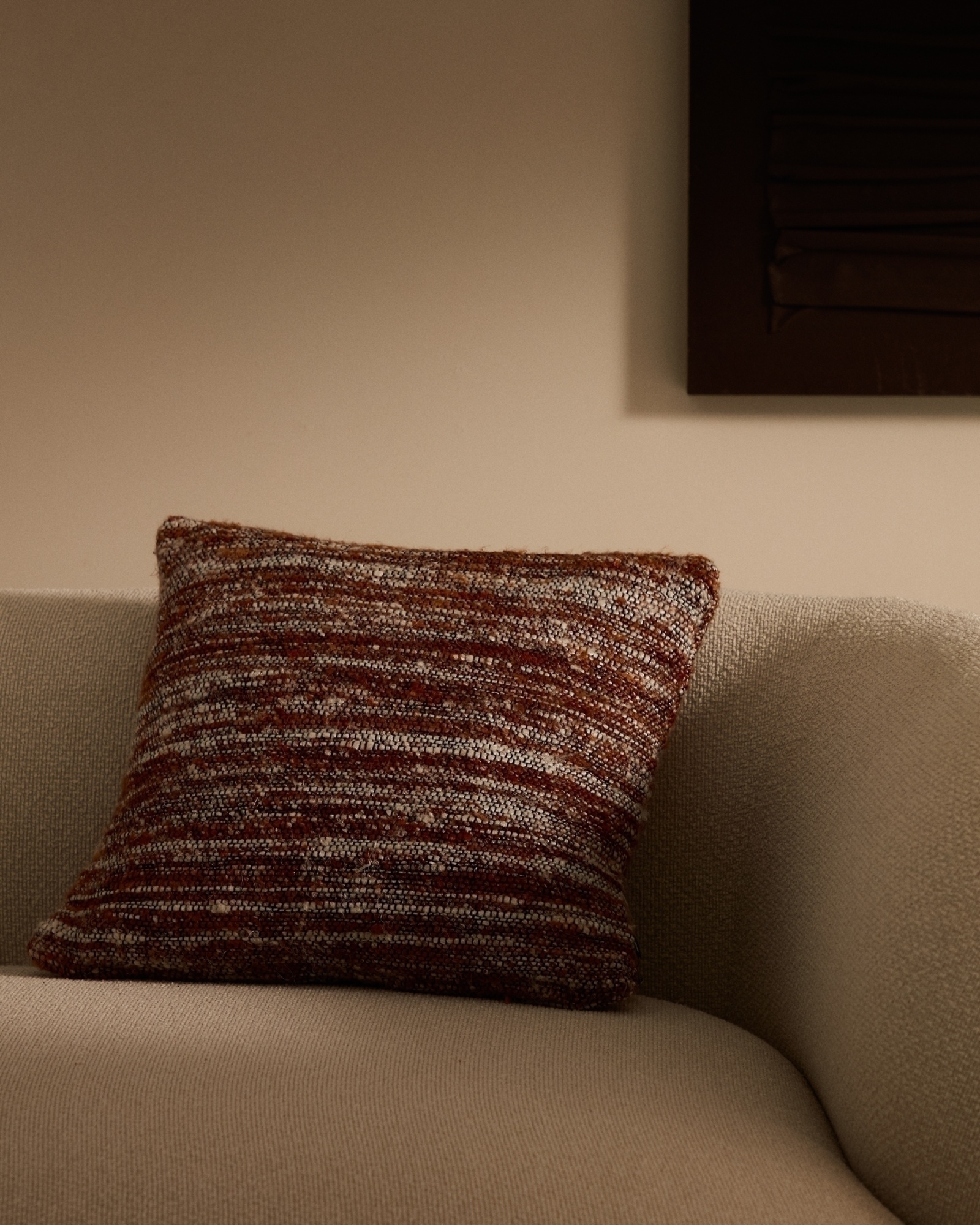 Чехол на подушку Yadit из терракотовой вискозы и хлопка 45 x 45 см La Forma (ex Julia Grup)