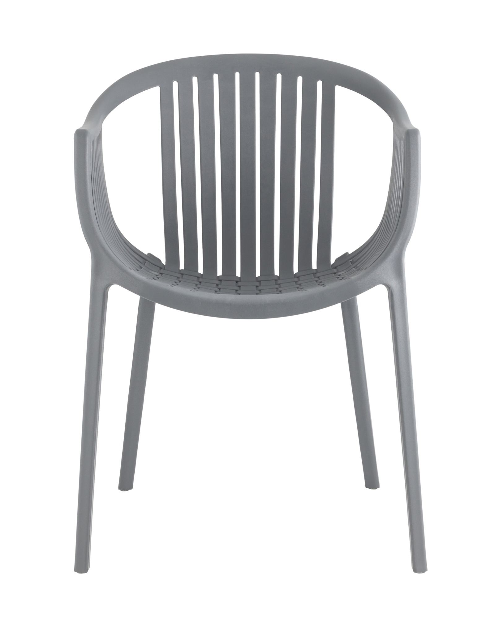 Стул с подлокотниками Kolstad пластик серый Stool Group