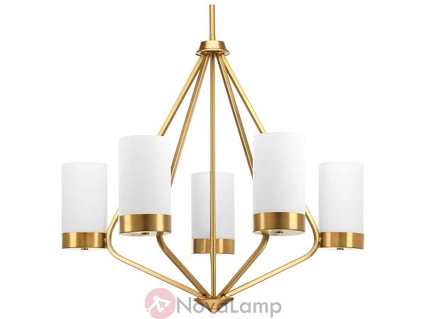 Люстра Progress Lighting Elevate Brushed Bronze Five-Light Wide Chandelier by ImperiumLoft