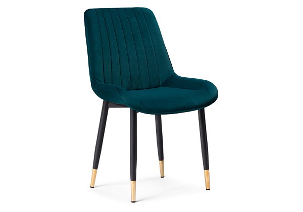 Стул Woodville Seda 1 green / gold / black 15286